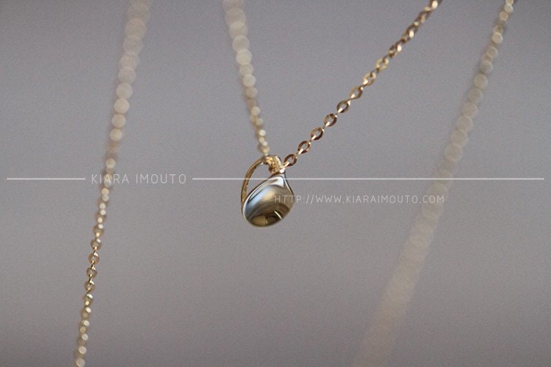 Teardrop Shaped Gold Pendant, Pure 9K Gold Pendant, Pendant for Necklace,Pendant In Gold,With 14K Pure Gold Chain,Jewelry Store,Gold Jewelry