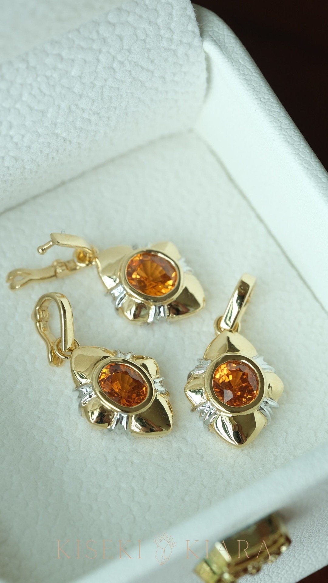 Natural Fanta Garnet Minimalist Pendant Necklace, Oval Cut Bright Orange Mandarin Spessartite, Dainty Collar Chain Necklace, Delicate Choker