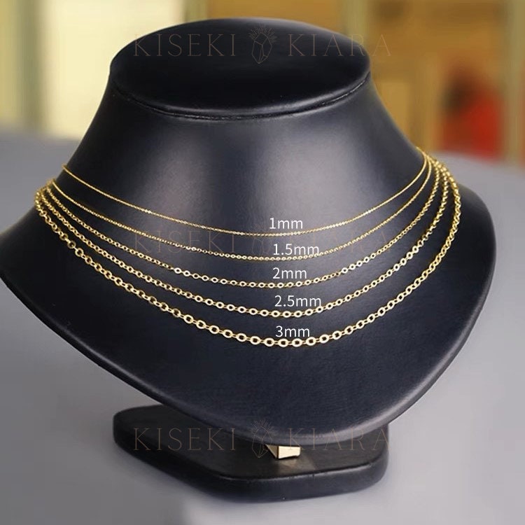 Gold Chain Choker, Made From Pure 14k Gold, Gold Jewelry, Gold Jewelry For Men, Choker Necklace, Choker Gold Necklace, Layer-able Necklace