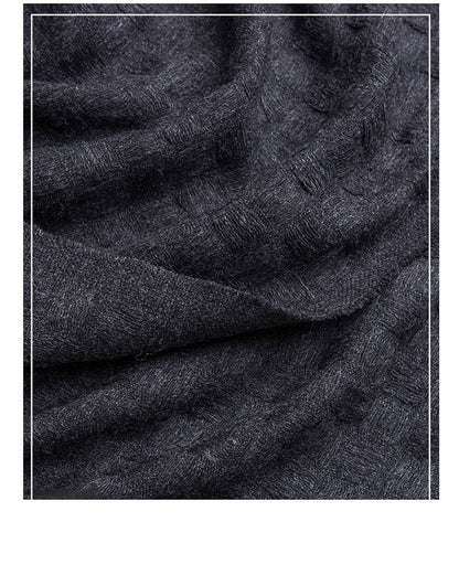 FREE GIFT - Red Scarf, Dark Blue Scarf, Alpaca Wool Scarf, Scarves for Winter, Scarves for Ladies, Soft Scarves, Hand-Made Warm Scarves