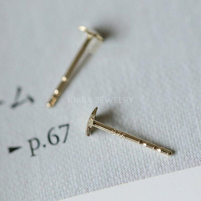 Twinkle Twinkle Little Studs, Star Earrings in Pure 9k Gold, Small Post Earrings for Girls and Women, 3D Tiny Star Jewelry