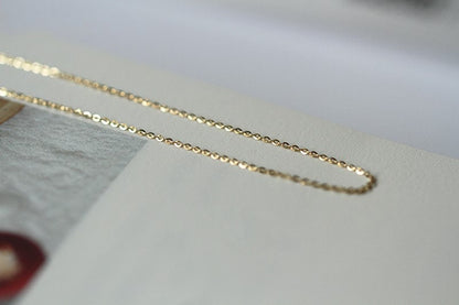 9k yellow gold classic U-shaped horseshoe pendant [ lucky ]