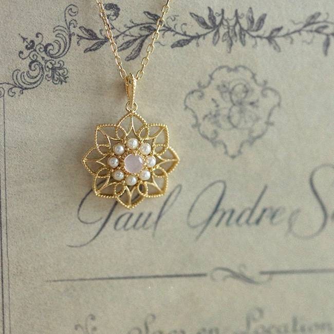 14 Karat Gold Vermeil 925 Silver Romantic Hollow Flower Necklace, Gold Flower Charm Necklace, Layerable Flower Necklace, Boho Chic Fashion