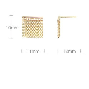 Gold Tassel Earrings, 9k Gold Earrings, Minimalist Earrings, Boho Chic Jewelry, Chain Earrings, Metallic Jewelry, Trendy Bohemian Jewels