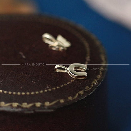 Tiny Japanese-Style Good Luck Charms, Dimensional Butterfly and Horseshoe Mini Pendants in Solid 9k Gold, Small Fine Jewelry for Her