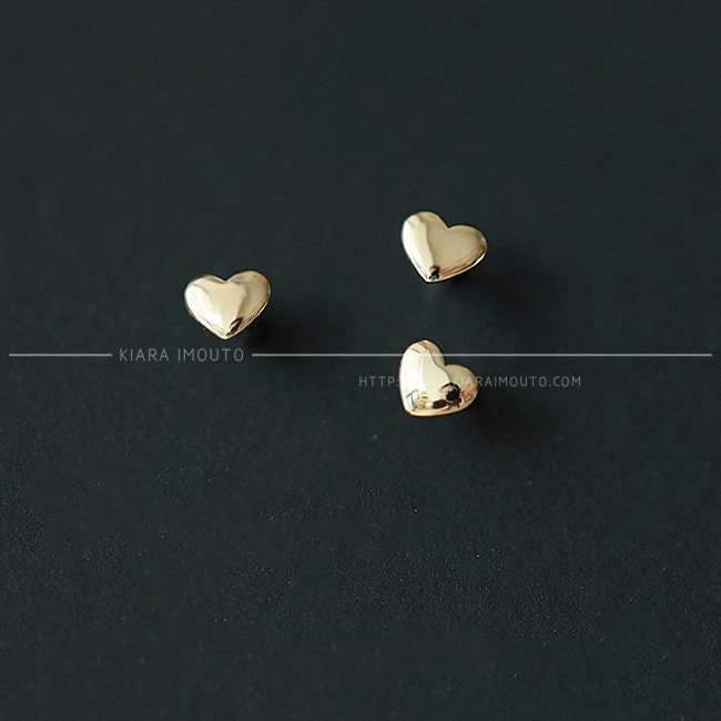 9K Gold Mini Stud Earrings, Mini Studs, Mini Heart Studs, Heart Shaped Studs, Vintage Studs, Simple Studs, Studs For Women, Studs For Girls