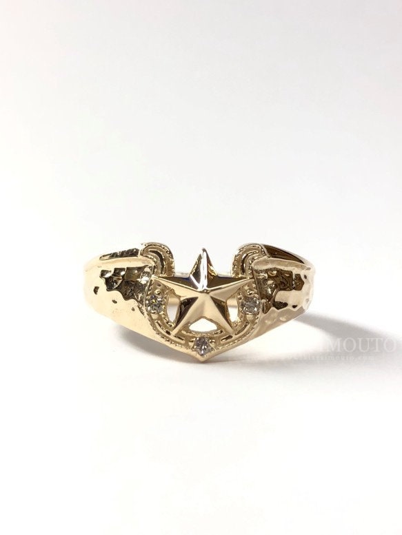Solid Gold Black Diamond Mens Signet Ring, Cross Engraved Signet Ring, Men's Gold Cross Ring, Gold Signet Ring, Mens Fashion Rings