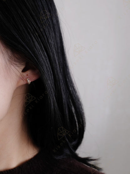 Cartilage Piercing Earrings, Small Hoop Earrings For Upper Ear, Huggie Helix Earring, 9k Tight Hoops, Hypoallergenic For Sensitive Earrings