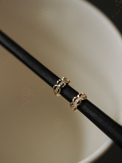 Cartilage Piercing Earrings, Small Hoop Earrings For Upper Ear, Huggie Helix Earring, 9k Tight Hoops, Hypoallergenic For Sensitive Earrings