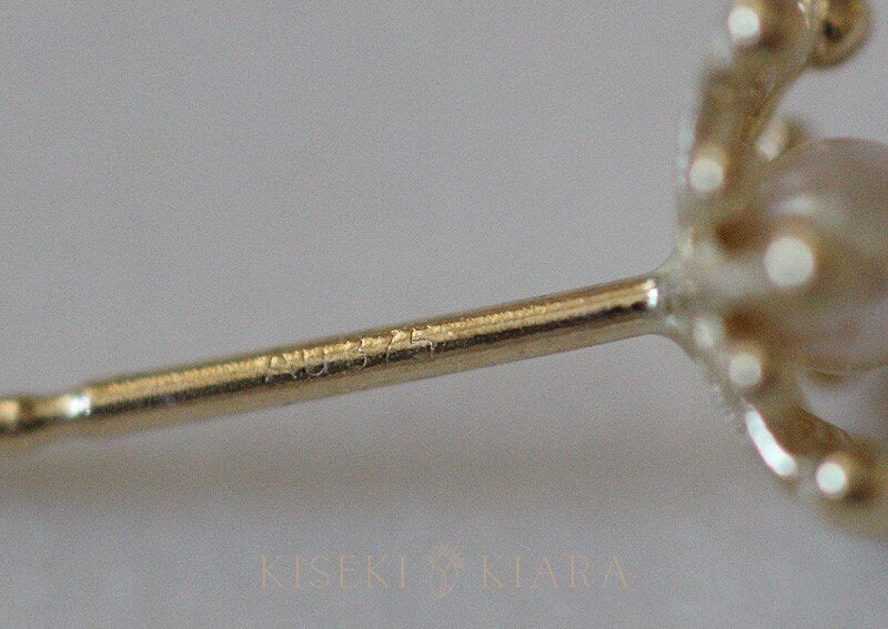 9k Gold Natural Pearl Bridal Earrings, Dainty Pearl Stud Earrings, Freshwater Pearl Earrings, June Birthstone Earrings, Her Birthday Gift