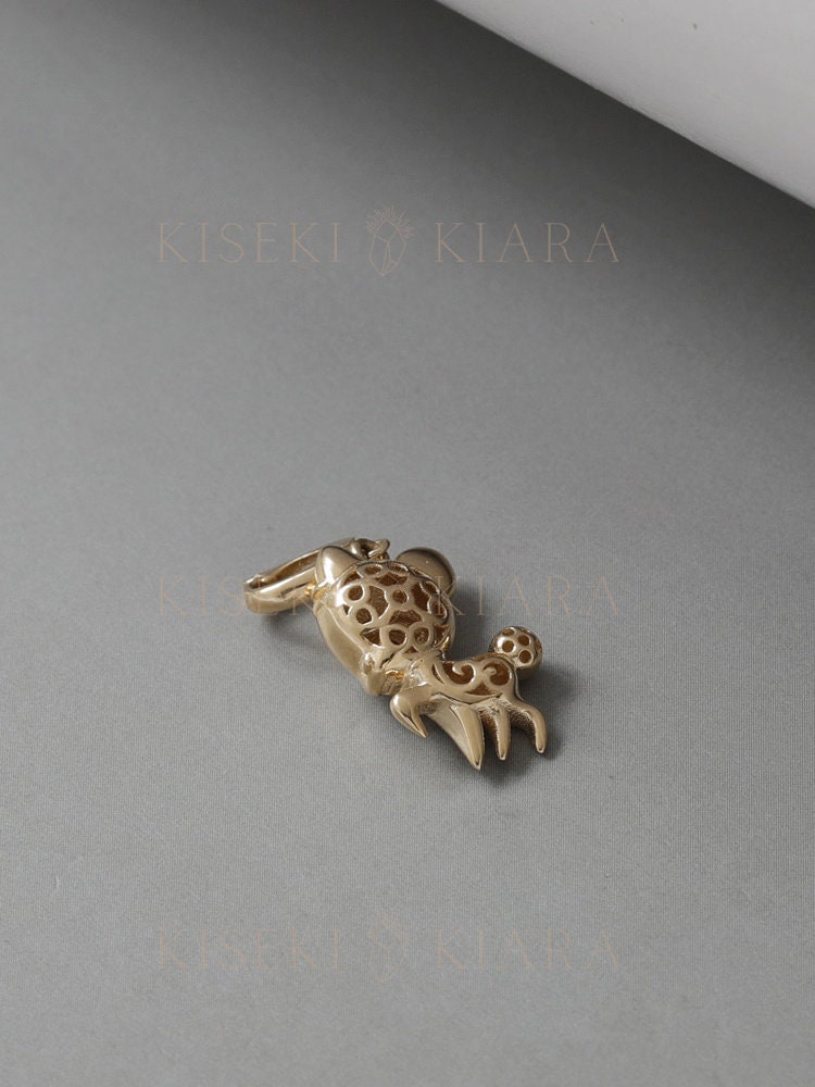 14k Solid Gold Bambi Deer Pendant, Cute Woodland Character Necklace, Fawn Charm Pendant, Animal Lover Necklace, Sweet Forest Friend Necklace